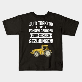 Farm Vehicle Tractors Driving Kids T-Shirt